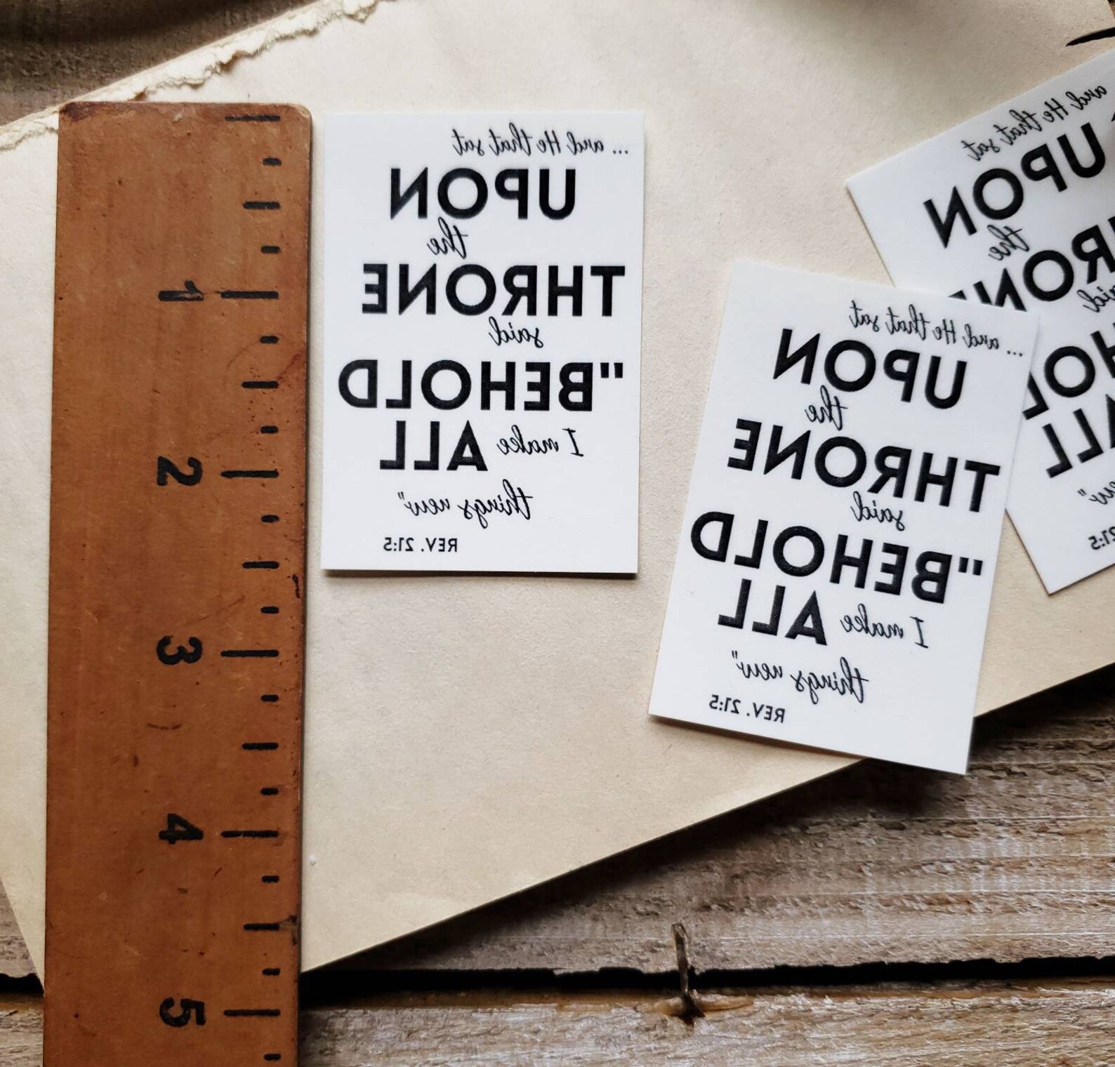 Temporary Tattoo Bible Verse Revelation 215 Scripture Etsy UK