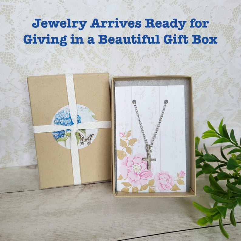 Gold Abide Necklace - Thoughtful Handmade Christian Gift for Women, Hand Stamped Bible Verse Jewelry, John 15:4-5 image 6
