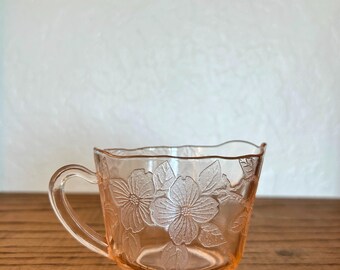Dogwood MacBeth-Evans Glass Co. Creamer Pink
