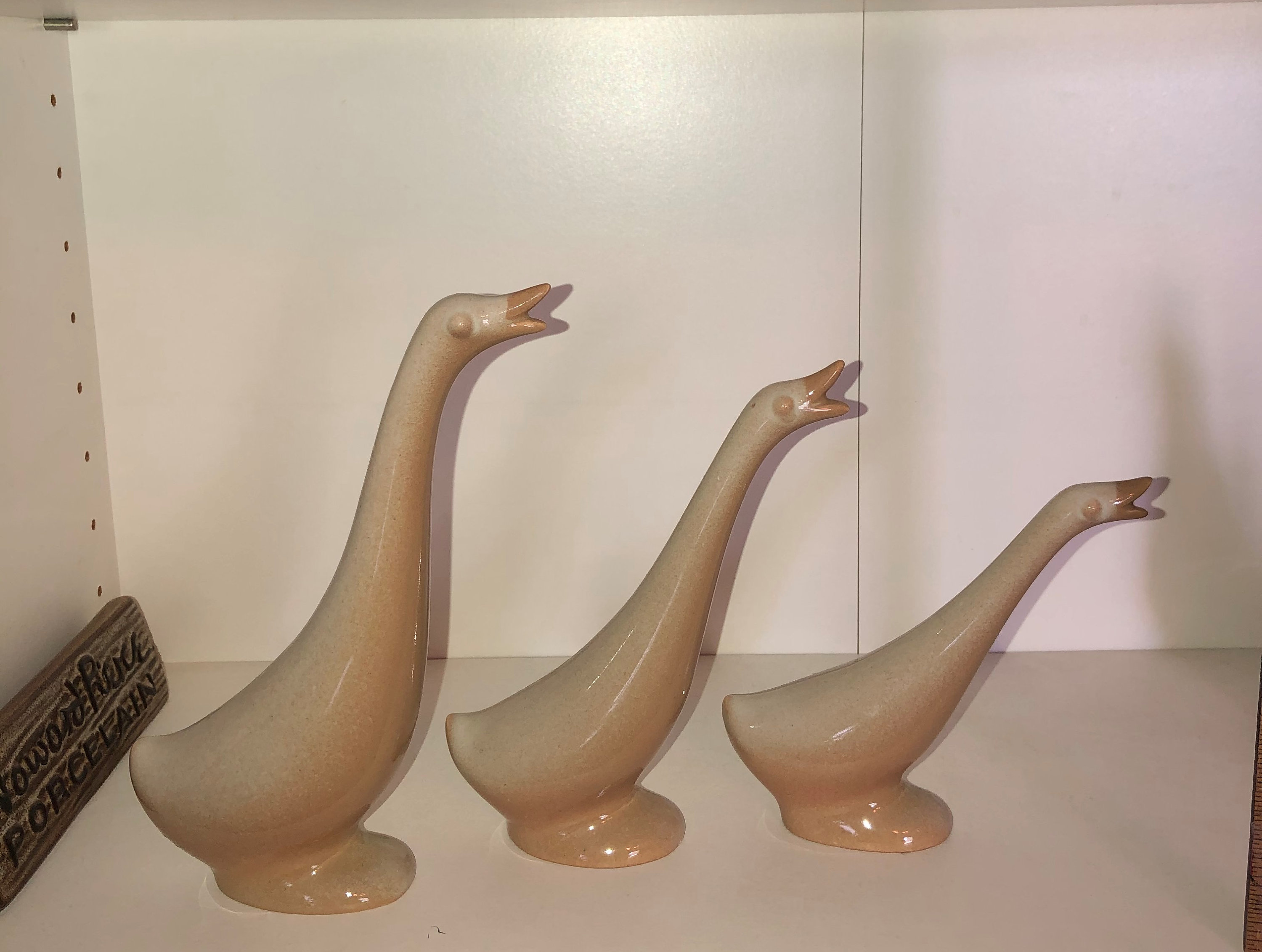 Howard Pierce Goose Family blonde Papa Mama & Baby