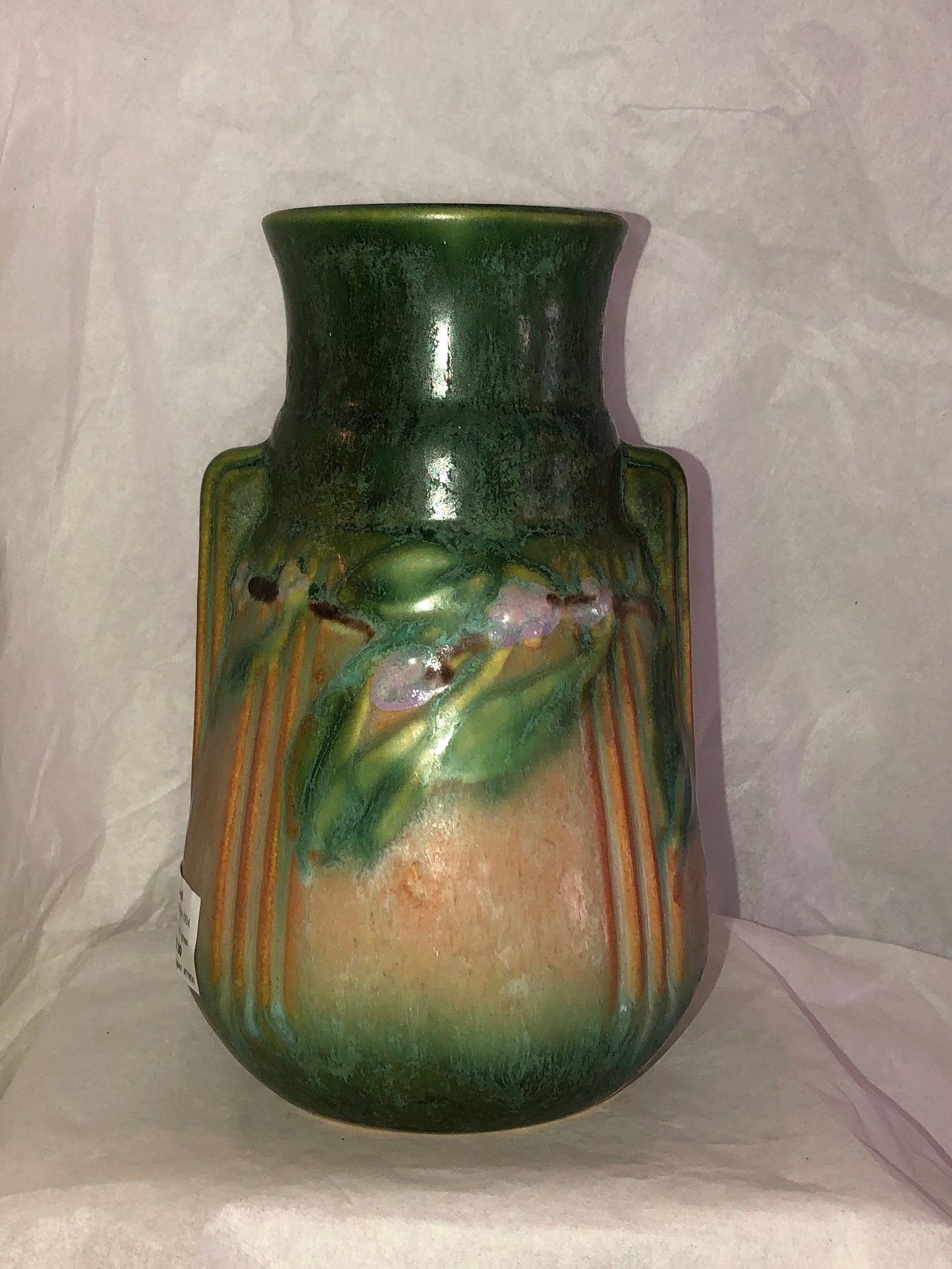 Roseville Pottery Laurel Vase 6676 Etsy