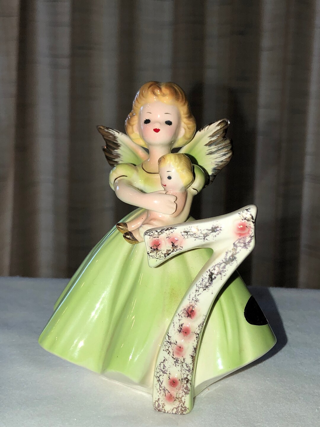 Josef Originals 7th Birthday Angel - AS IS - Less Than Perfect but ...