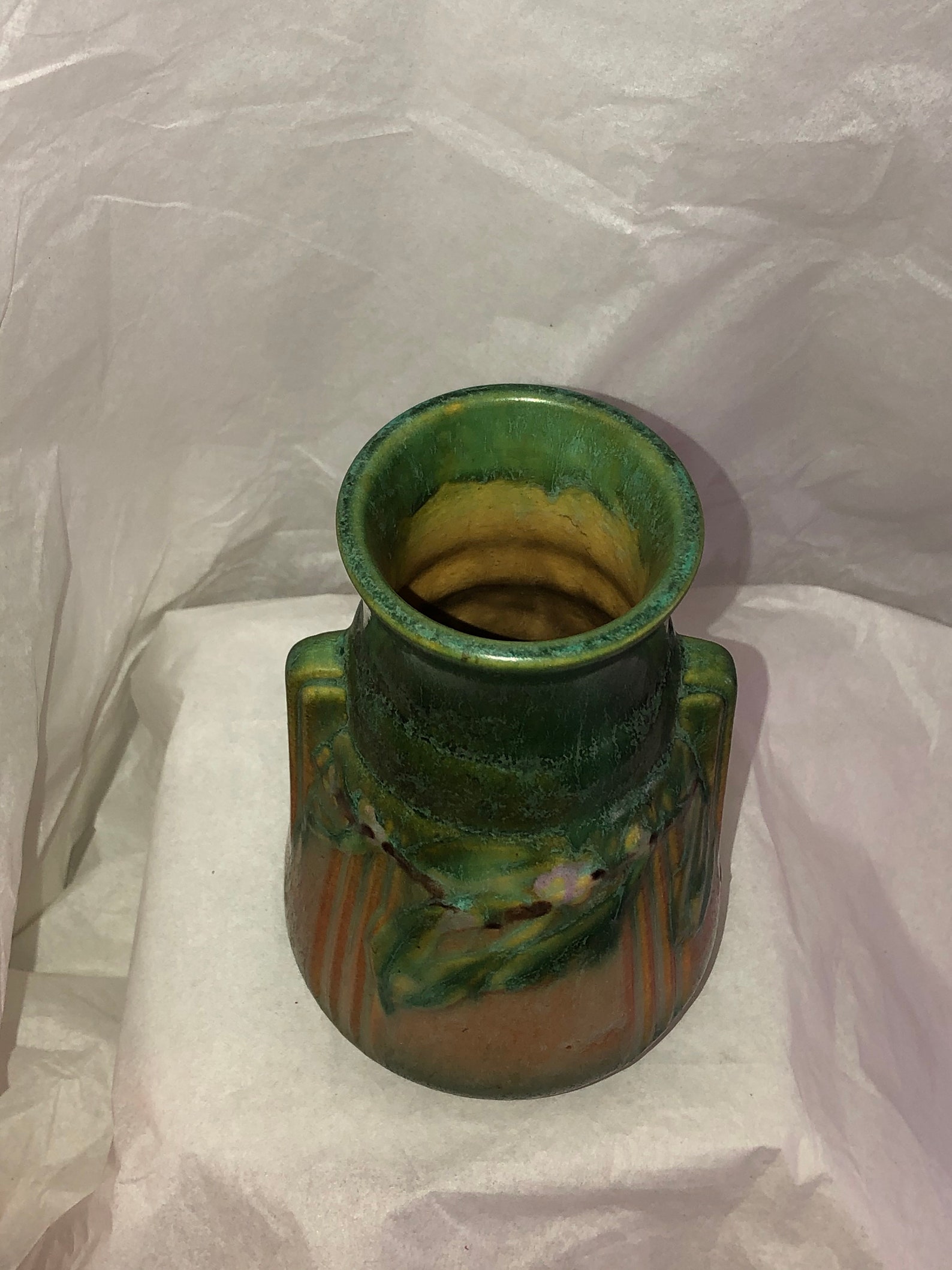 Roseville Pottery Laurel Vase 6676 Etsy