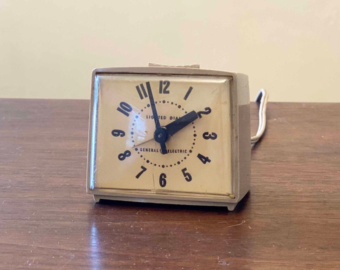 Vintage General Electric Alarm Clock GE Retro Lighted Dial Etsy