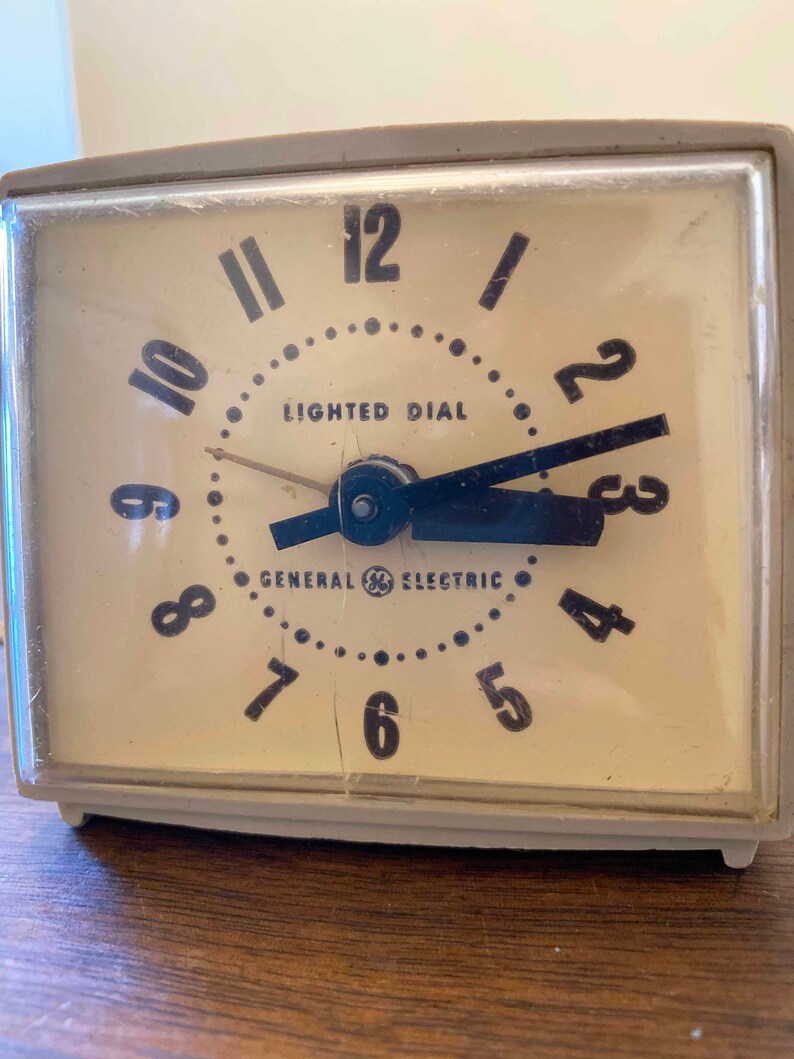 Vintage General Electric Alarm Clock GE Retro Lighted Dial Etsy