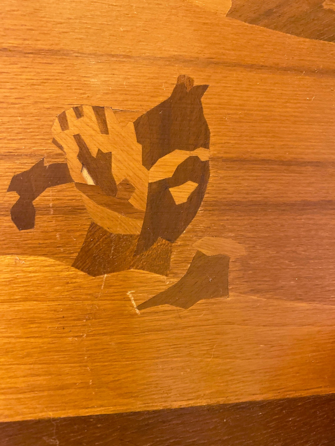 Vintage Greek Inlaid Wood Art Landscape Art Etsy