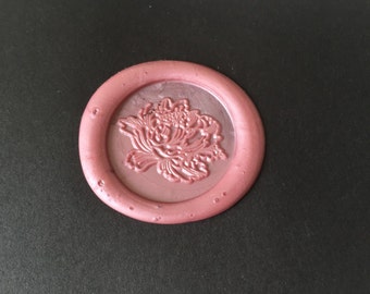 Peonie flower Wax Seal Stamp
