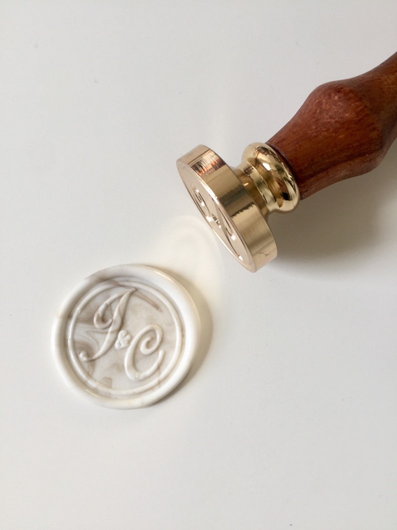 Calligraphy initials Wedding Wax Seal Stamp