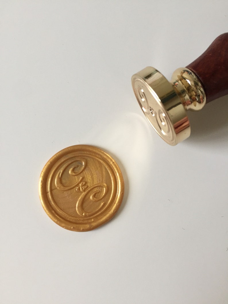 Calligraphy initials Wedding Wax Seal Stamp