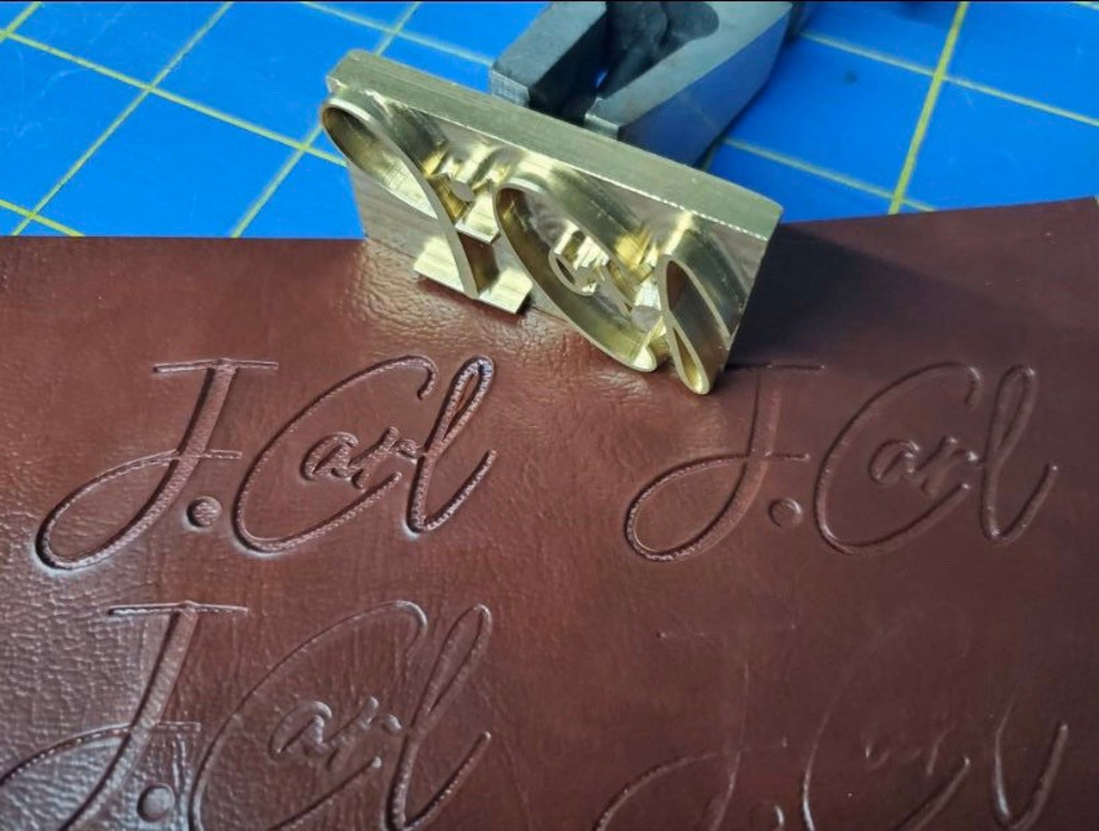Customized Brass leather stamp for large brass stamp with Heat Etsy