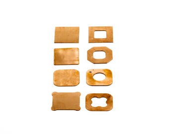 Copper Blanks - 8pack - sets of 8/16/32 - Stamping blanks - copper earring blanks - gift craft - pure 99.9% copper