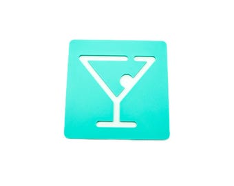 Cocktail Stencil: Reusable Stencil for Painting & Scrapbooking