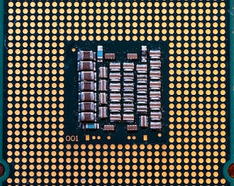 Upcycled CPU Magnet: Geeky Tech Gift