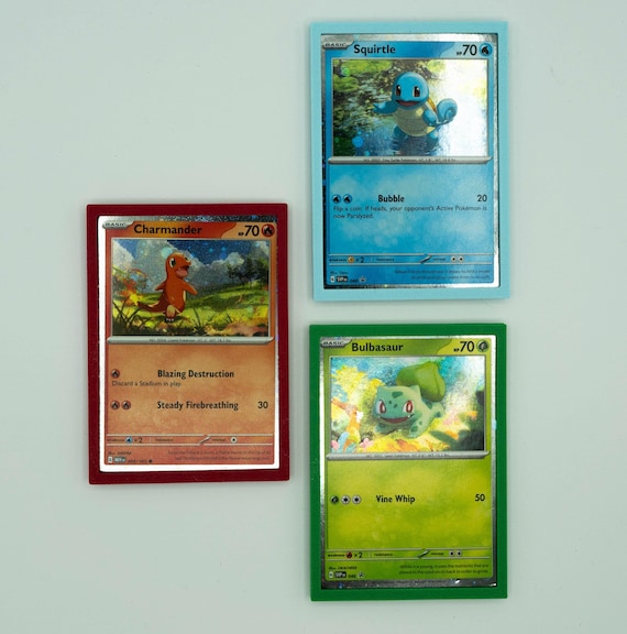 Pokmon Card Magnetic Frames  Red, Green & Blue, Set of 3 - Etsy