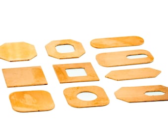 Milled Copper Blanks - 9 pack - sets of 9/18/27/36! - Copper tags - copper blanks - metal crafting - copper crafting stock - copper stock