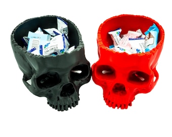 Skull Halloween Decoration - Spooky Halloween decoration - Halloween Candy Bowl
