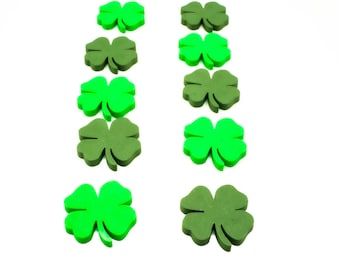 Shamrock Magnets | SET OF 10/20/30 | Four Leaf clover Magnets | Fridge Magnet | Refrigerator Decor