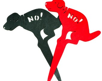 No Dog Pooping Yard Sign: Polite Outdoor Reminder
