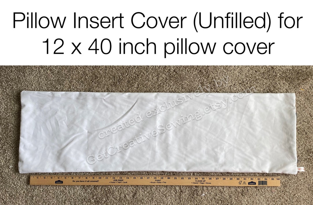 Custom Pillow Insert Cover 12 X 30 Inch 12 X 40 Inch YOU FILL IT Pillow