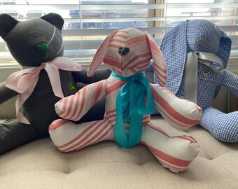 Custom Memory Bear - Keepsake Stuffed Animal - Made from Your Shirts