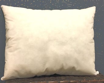 16x20 Inch Pillow Insert: Hypoallergenic Polyester Filling, Zippered