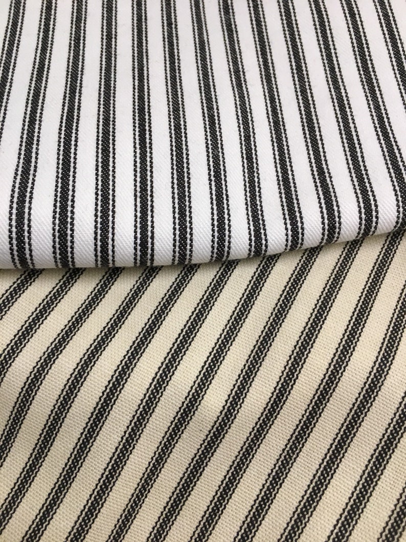 Black Stripe Pillow Cover 182022 inch Black White Stripe Pillow Cover Black Ticking Stripe Pillow Black Cream Pillow Cover Farmhouse Decor image 4