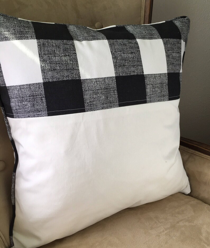 Farmhouse Pillow Cover 20 X 20 Inch Buffalo Check Pillow Cover Etsy