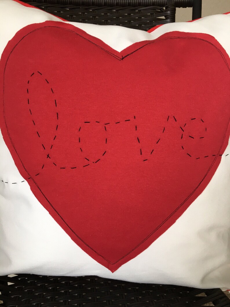 Love Pillow Cover 20 x 20 inch Pillow Cover Heart Pillow Cover Etsy