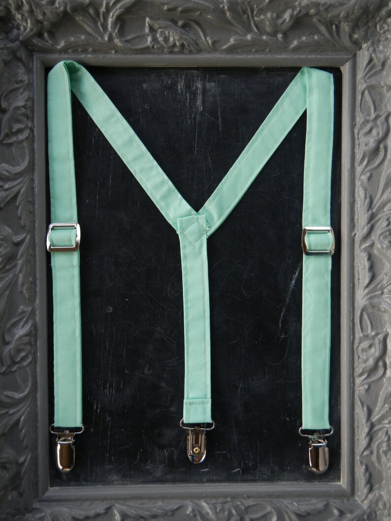 Mint Green Suspenders Etsy