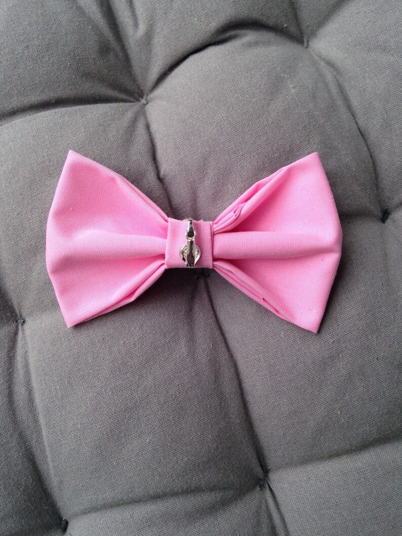 Baby Boy Toddler clipon bow tie Pink Etsy