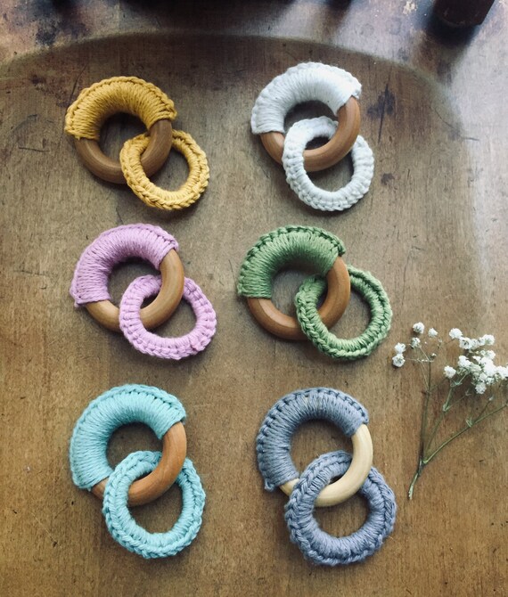 rainbow teething ring