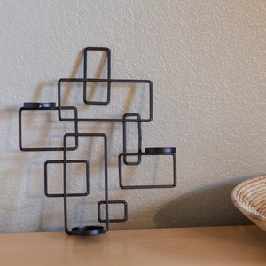 Mid Century Modern Cast Iron Wall Candle Sconce - Etsy