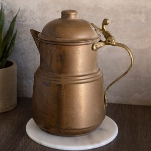 Turkish Copper & Brass Pitcher/Teapot
