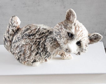 Adorable Raccoon or Opossum Statue