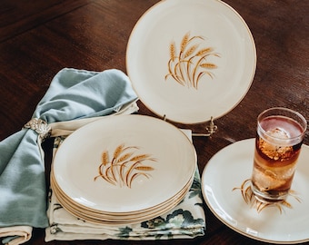 Vintage Golden Wheat Dinner Plate Single Replacement/Addition