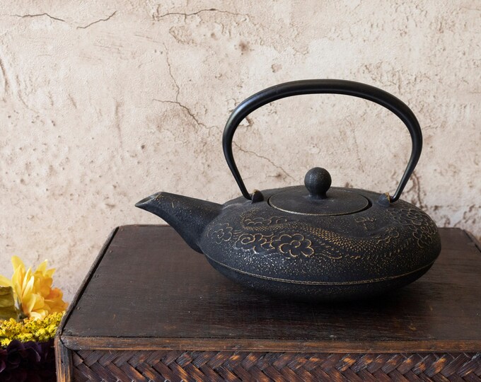 Teavana Imperial Dragon Cast Iron Teapot/kettle Etsy