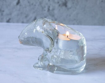 Vintage Polar Bear Votive Candleholder