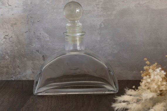 Vintage Clear Glass Perfume Bottle/ Decanter - image 3