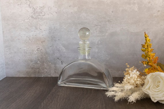 Vintage Clear Glass Perfume Bottle/ Decanter - image 7