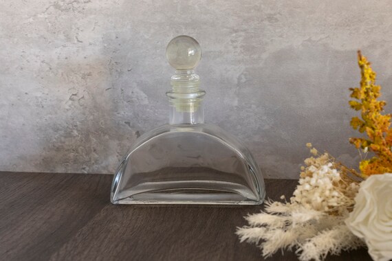 Vintage Clear Glass Perfume Bottle/ Decanter - image 1