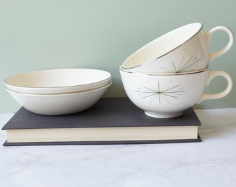 Vintage Taylor Smith Taylor Atomic Modern Star Cups & Small Bowls Sold Separately