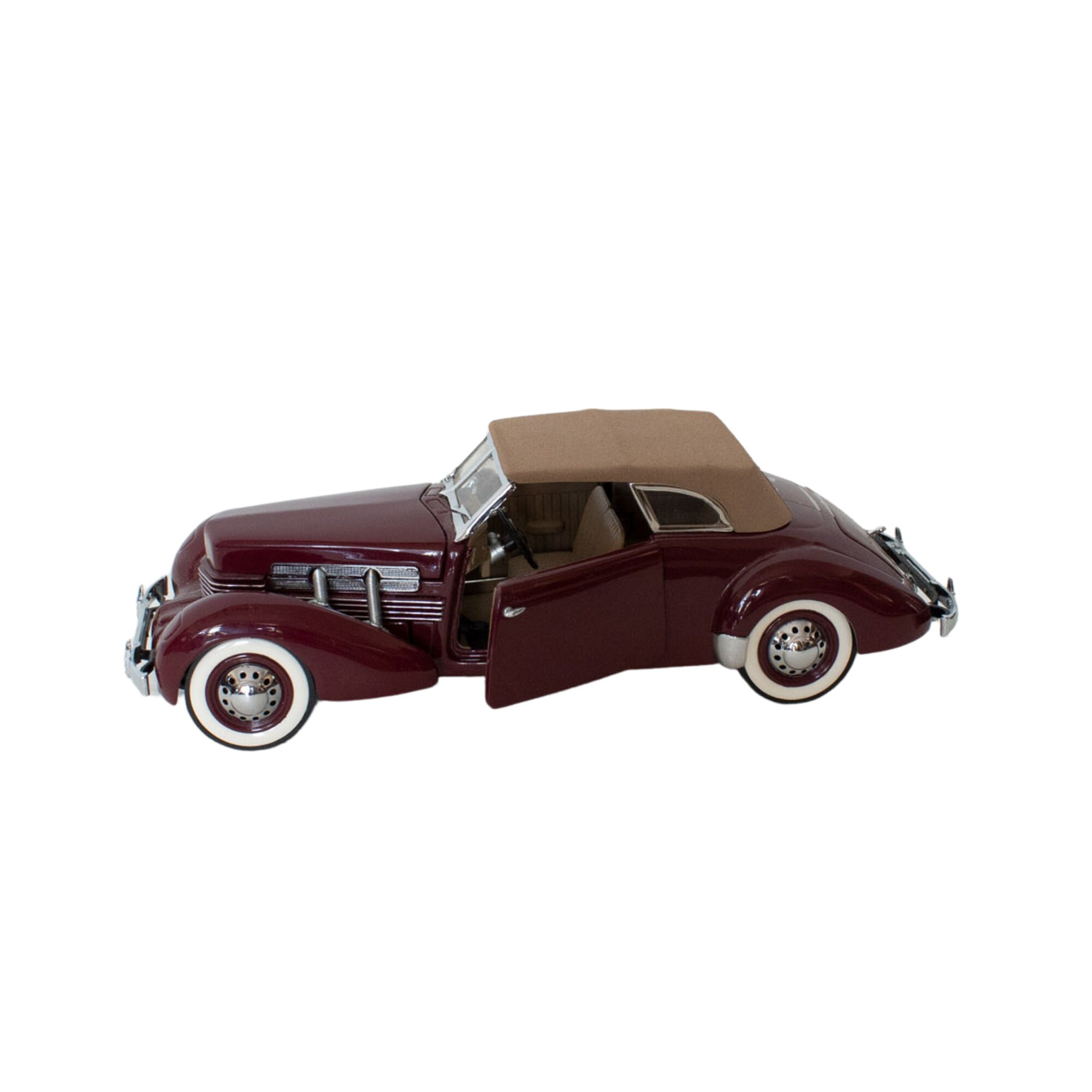 フランクリンミント　1937 Cord 812 Phaeton Roadster 1937 Cord 812 Phaeton Coupe Convertible Yellow Franklin Mint