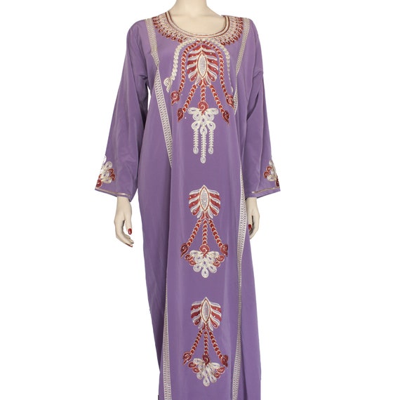 Embroidered Kaftan Dress Bohemian Maxi Kaftan