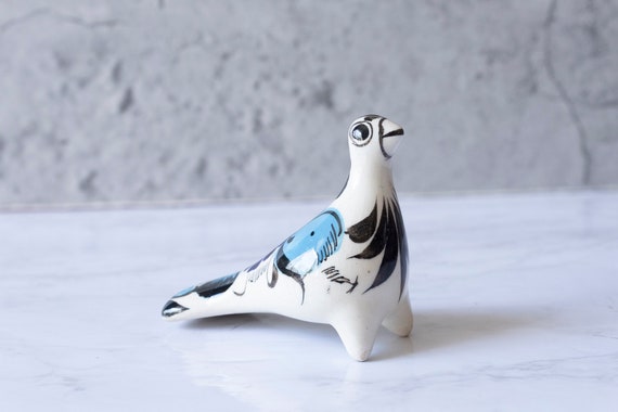 工芸品 Tonala pottery bird Vintage Mexican Tonala Pottery Hand Painted Bird | eBay