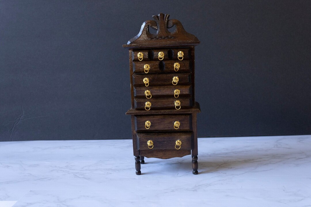 Vintage Centurion Dollhouse Highboy Dresser Music Box Made in Etsy