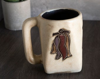 Mara Stoneware Mug, Made in Mexico By Mara of Morelia, Southwestern Style, Mexican Adobes Hometown Unique Gift