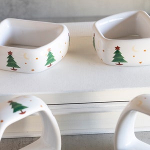 Magic of Santa Christmas Tree Napkin Rings by Sakura