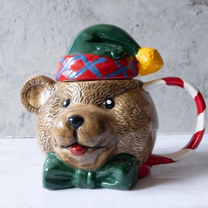 Ceramic Christmas Teddy Bear Teapot