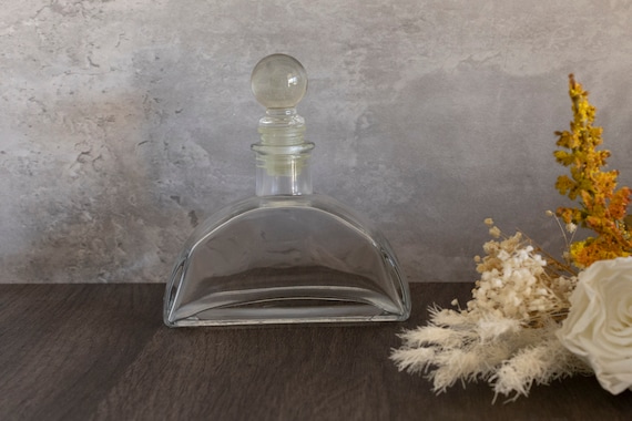 Vintage Clear Glass Perfume Bottle/ Decanter - image 2