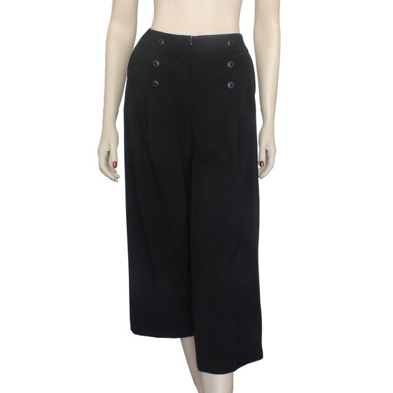 1990's Vintage AGB Black Gaucho/Culottes  Size 6 - image 1